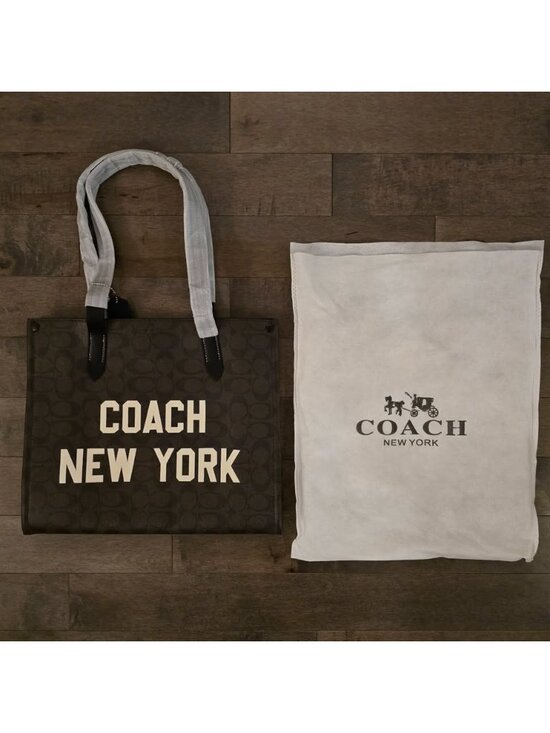 Coach Handbags - COACH Relay Tote Bag in Signature Canvas with Coach Graphics Women CY806